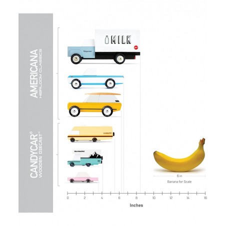 Wooden Cars and Vintage Toys for Kids - CANDYCAR® Food Truck and Stand Collection - Taco Van $38.12 Kids' Play Cars & Race Cars