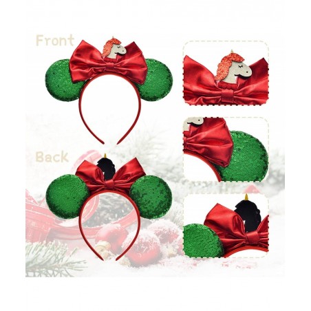 Valentine's Day Headband Sequin Sparkle Mouse Ears Minnie ears Holiday Mickey Ears $16.12 Kids' Dress-Up Accessories