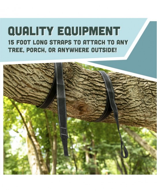 Two Nylon Tree Swing Hanger Straps - 15ft Each $44.44 Play Sets & Playground Equipment