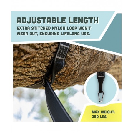 Two Nylon Tree Swing Hanger Straps - 15ft Each $44.44 Play Sets & Playground Equipment