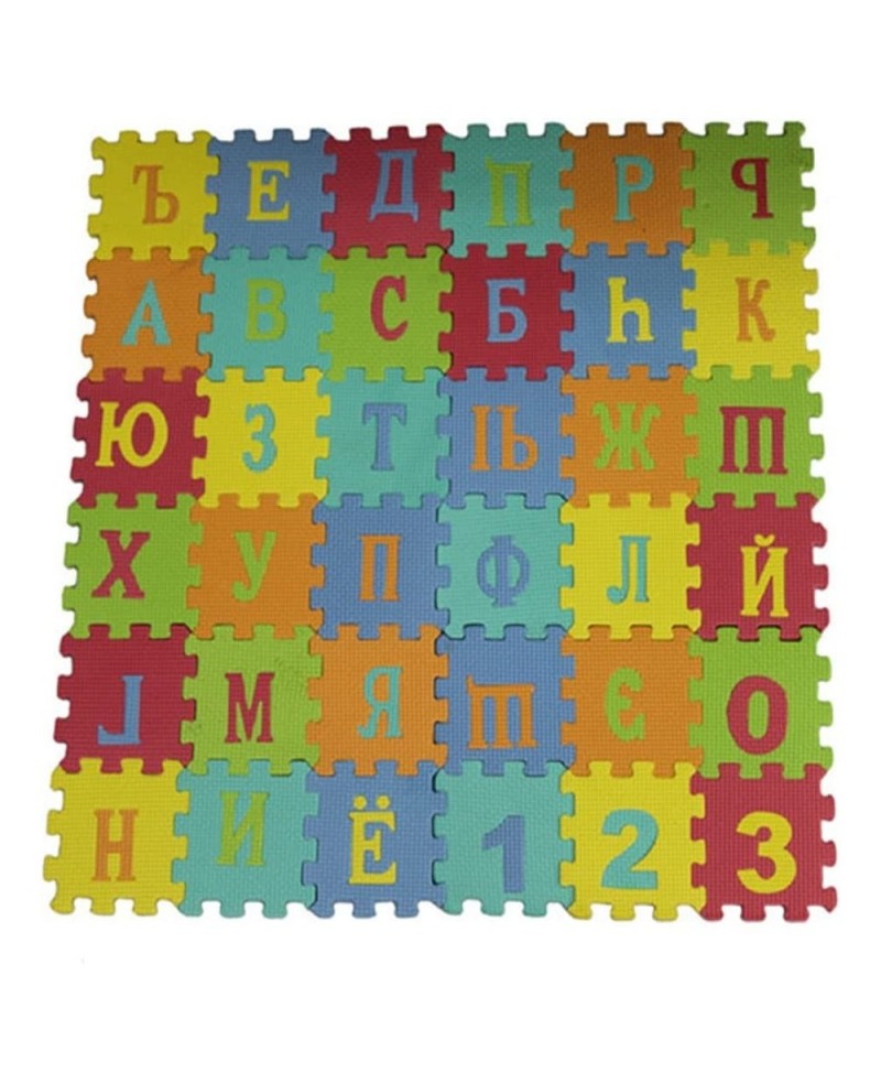 90cm Russian Alphabet Kids Carpet Foam EVA Shaggy Puzzle Crawling Russian Letters $43.72 Puzzle Play Mats