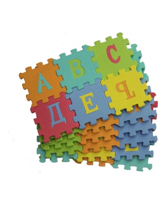90cm Russian Alphabet Kids Carpet Foam EVA Shaggy Puzzle Crawling Russian Letters $43.72 Puzzle Play Mats