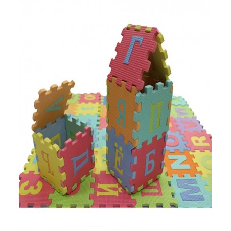 90cm Russian Alphabet Kids Carpet Foam EVA Shaggy Puzzle Crawling Russian Letters $43.72 Puzzle Play Mats