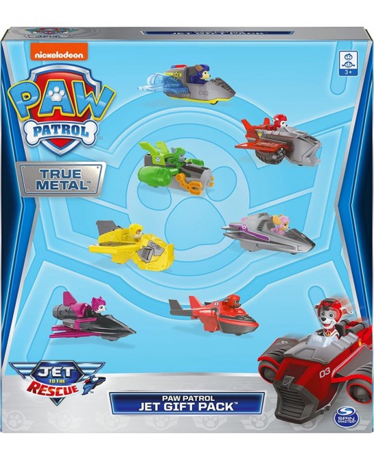 Paw Patrol True Metal Jet to The Rescue Gift Pack with 7 Collectible Die-Cast Vehicles 1:55 Scale Amazon Exclusive $38.79 Slo...