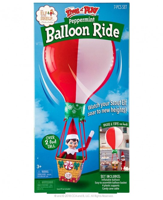 Peppermint Balloon Ride Red - Elf NOT Included $30.65 Play Figure Playsets