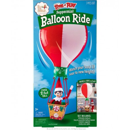 Peppermint Balloon Ride Red - Elf NOT Included $30.65 Play Figure Playsets