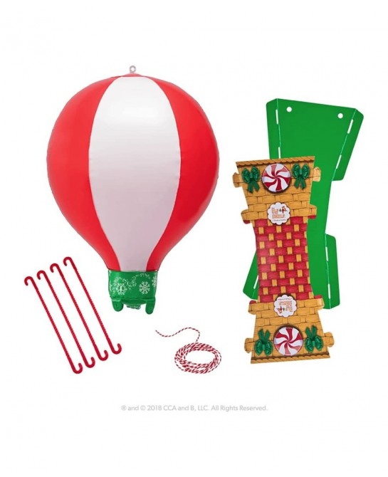 Peppermint Balloon Ride Red - Elf NOT Included $30.65 Play Figure Playsets