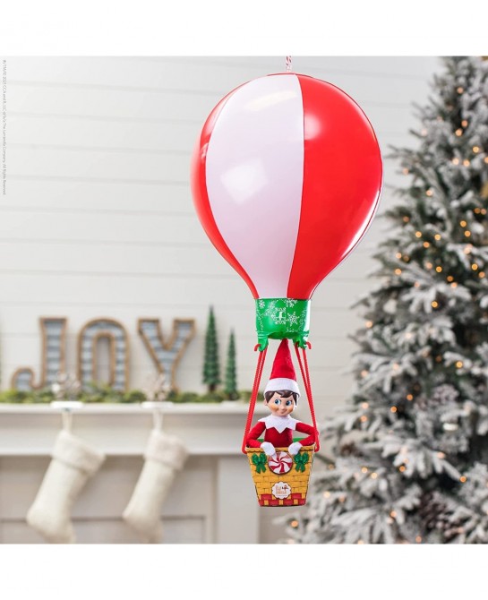 Peppermint Balloon Ride Red - Elf NOT Included $30.65 Play Figure Playsets