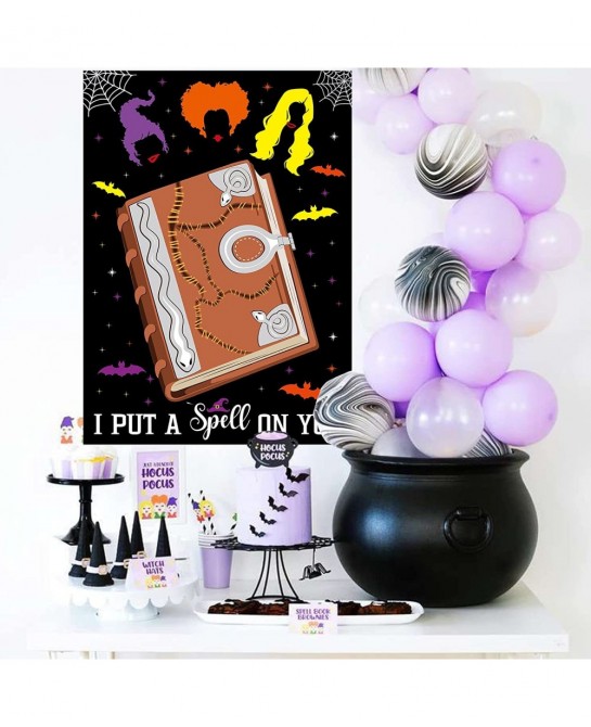 Halloween Games for Kids Party Hocus Pocus Pin The Eye on The Spell Book Halloween Party Games for Kids Adults Halloween Hocu...