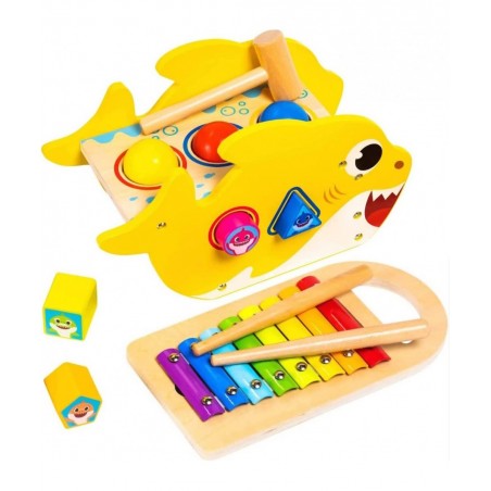Baby Shark Pound & Tap Bench - Includes Shape Sorting Blocks and a Xylophone - Gifts for Toddlers 18 Months Old and up $47.38...