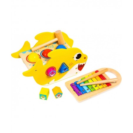 Baby Shark Pound & Tap Bench - Includes Shape Sorting Blocks and a Xylophone - Gifts for Toddlers 18 Months Old and up $47.38...