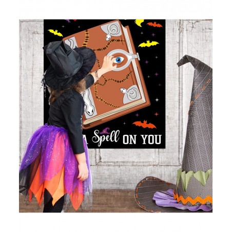 Halloween Games for Kids Party Hocus Pocus Pin The Eye on The Spell Book Halloween Party Games for Kids Adults Halloween Hocu...