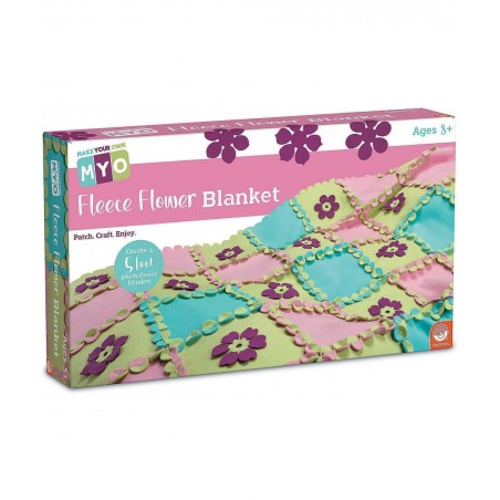 Make Your Own Fleece Flower Blanket – Cute & usable DIY Crafts for Girls & Teens – Make a 3”x 5” Fleece Blanket with Slot & t...