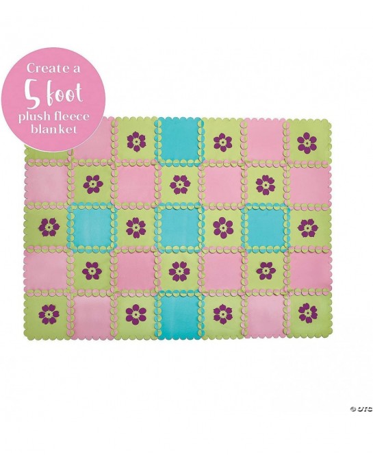 Make Your Own Fleece Flower Blanket – Cute & usable DIY Crafts for Girls & Teens – Make a 3”x 5” Fleece Blanket with Slot & t...