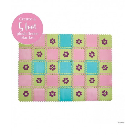 Make Your Own Fleece Flower Blanket – Cute & usable DIY Crafts for Girls & Teens – Make a 3”x 5” Fleece Blanket with Slot & t...