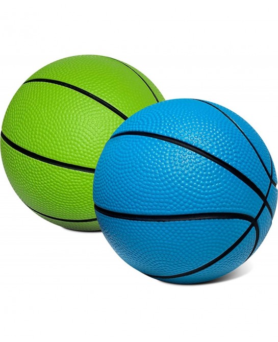 5 Inch Foam Mini Basketball for Indoor Basketball Mini Hoops 2 Pack | Safe & Quiet Foam Basketball for Over The Door Mini Hoo...