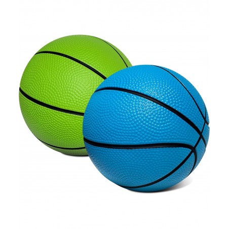 5 Inch Foam Mini Basketball for Indoor Basketball Mini Hoops 2 Pack | Safe & Quiet Foam Basketball for Over The Door Mini Hoo...