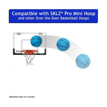5 Inch Foam Mini Basketball for Indoor Basketball Mini Hoops 2 Pack | Safe & Quiet Foam Basketball for Over The Door Mini Hoo...
