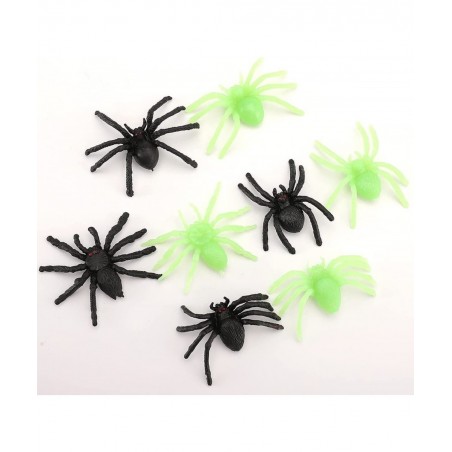Laivomda 60 Pcs Plastic Spiders for Halloween Decorations & Party Decors Realistic Spiders Bulk Fake Spiders Halloween Prank ...