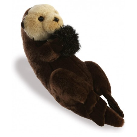 Aurora - Miyoni - 17" Sea Otter Brown $46.95 Stuffed Animals & Teddy Bears