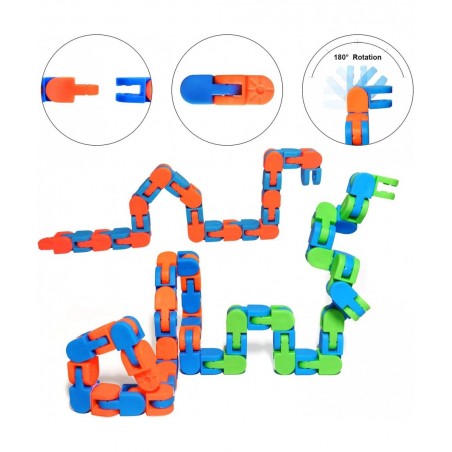 Bundle Sensory Fidget Toys Set [ 36 PCS ] Stress Relief and Anti-Anxiety Fidget Toy Pack for Kids and Adults Liquid Motion Ti...