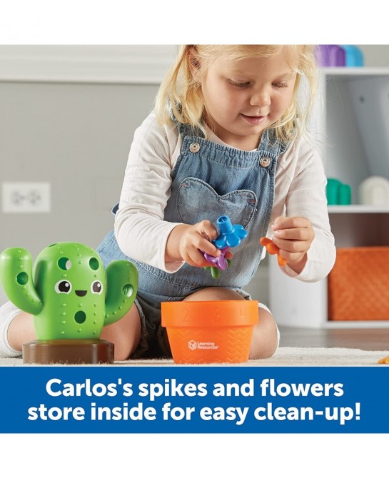 Carlos The Pop & Count Cactus - 16 Pieces Age 18+ Months Toddler Learning Toys Preschool Toys Educational Toys for Kids Gifts...