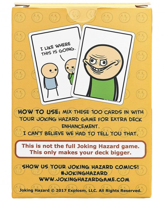 Deck Enhancement 1 - The first expansion of Comic Building Card - Party Game by Cyanide and Happiness for 3-10 players Orange...