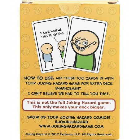 Deck Enhancement 1 - The first expansion of Comic Building Card - Party Game by Cyanide and Happiness for 3-10 players Orange...