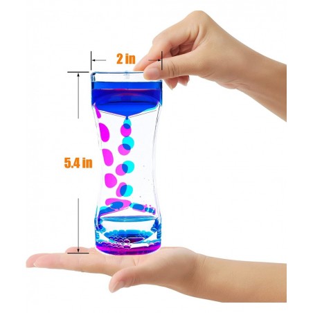 Liquid Motion Bubbler Timer Sensory Toys for Relaxation 1 Pack Water Motion Timer Fidget Toy Anxiety Toys for All Age drip Oi...