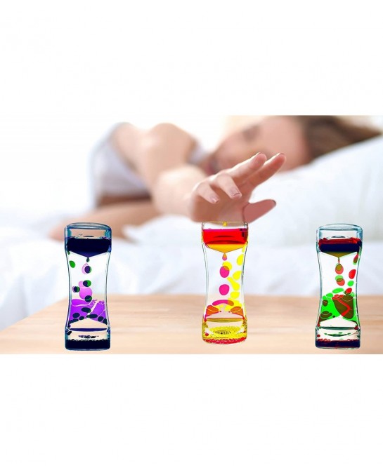 Liquid Motion Bubbler Timer Sensory Toys for Relaxation 1 Pack Water Motion Timer Fidget Toy Anxiety Toys for All Age drip Oi...