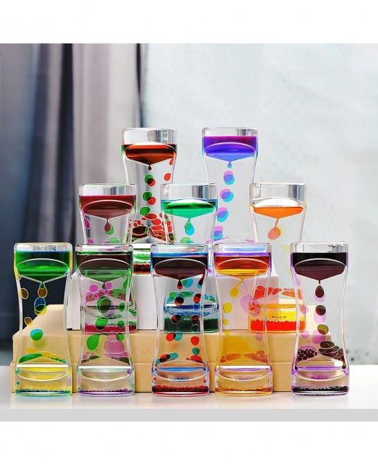 Liquid Motion Bubbler Timer Sensory Toys for Relaxation 1 Pack Water Motion Timer Fidget Toy Anxiety Toys for All Age drip Oi...