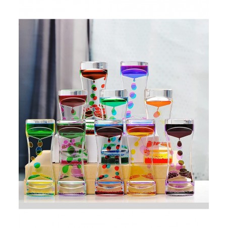 Liquid Motion Bubbler Timer Sensory Toys for Relaxation 1 Pack Water Motion Timer Fidget Toy Anxiety Toys for All Age drip Oi...
