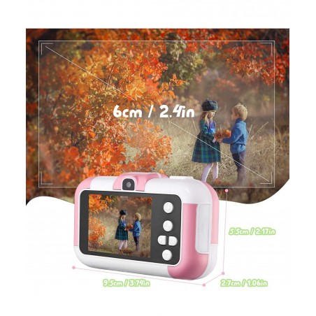 Kids Selfie Camera Christmas Birthday Gifts for Girls Age 3-10 Digital Video Cameras for Toddler Portable Toy for 3 4 5 6 7 8...