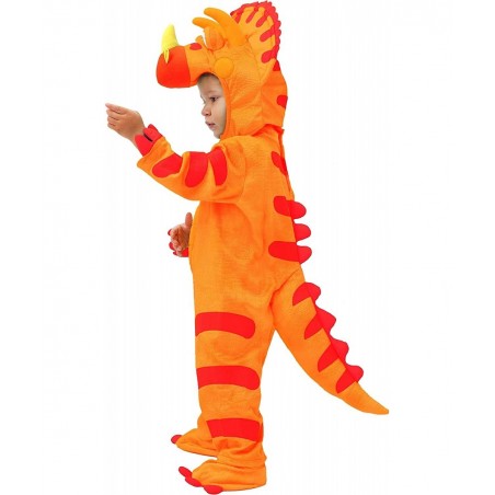 Orange Child Dinosaur Triceratops Costume for Kids Toddler Halloween Trick or Treating -S $50.18 Kids' Costumes
