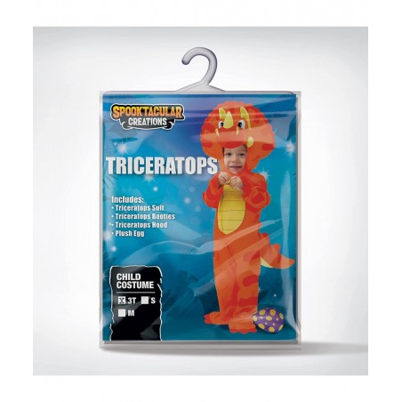 Orange Child Dinosaur Triceratops Costume for Kids Toddler Halloween Trick or Treating -S $50.18 Kids' Costumes