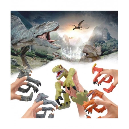Dinosaur Figure Finger Toys Animal Bath Finger Puppets $32.86 Finger Puppets