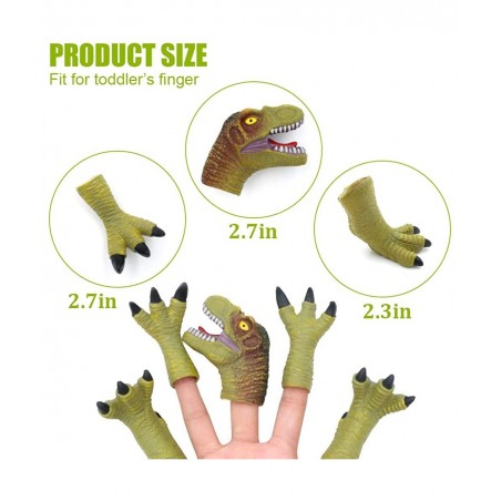 Dinosaur Figure Finger Toys Animal Bath Finger Puppets $32.86 Finger Puppets