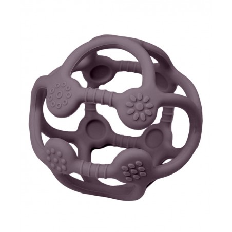 Sleeping Baby Teether - Multi Textured Non-Toxic Silicone - BPA-Free - Dark Purple Ball $16.35 Baby Teether Toys