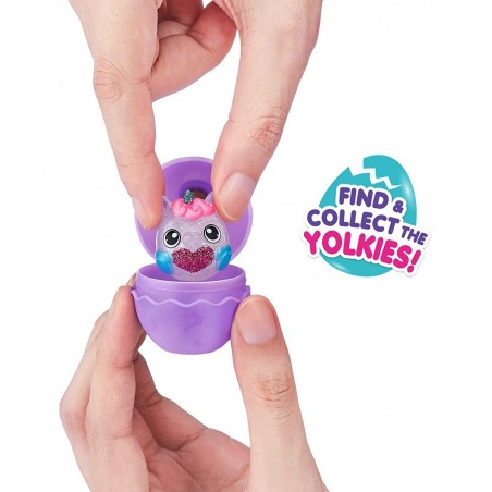 Eggzania Surprise Mania Series 1 (Unicorn) by ZURU Collectible Plush Stuffed Animal Surprise Eggs 5 Mini Eggs Stickers DIY Je...