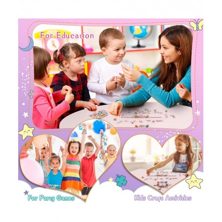 Unicorn Gifts for Girls Jewelry Making Kit - Kids Toys Arts Crafts for Kids Age 6 7 8 9 10+ Year Old Charm Bracelet Making Su...