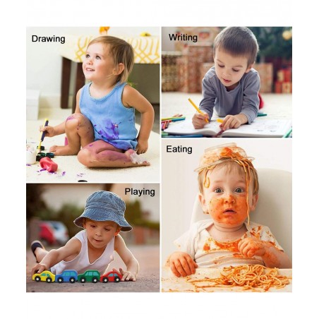 Smock for Kids Sunflower Flowers Blue Butterflies Long Sleeve Kids Art Smock Paint Aprons with Pockets for Age 4-6 Years $23....