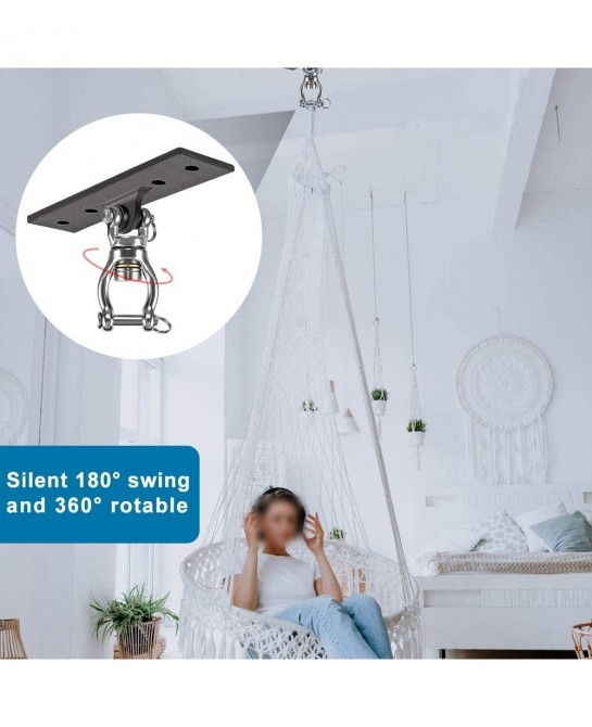 Heavy Duty Swing Hanger Swing Set Accessorie for Indoor Outdoor Playground Porch Swing Hanging Kit for Wooden and Concrete Se...