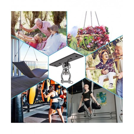 Heavy Duty Swing Hanger Swing Set Accessorie for Indoor Outdoor Playground Porch Swing Hanging Kit for Wooden and Concrete Se...