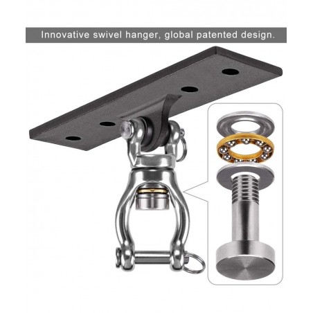 Heavy Duty Swing Hanger Swing Set Accessorie for Indoor Outdoor Playground Porch Swing Hanging Kit for Wooden and Concrete Se...
