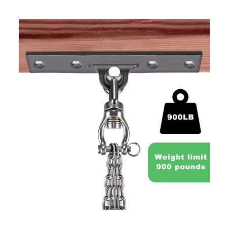 Heavy Duty Swing Hanger Swing Set Accessorie for Indoor Outdoor Playground Porch Swing Hanging Kit for Wooden and Concrete Se...