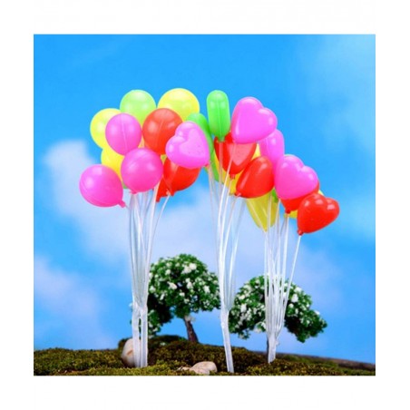 Balloons Bouquet Miniature Landscape Ornaments Garden Bonsai Dollhouse Decorations Cake Decor $15.77 Dollhouse Accessories