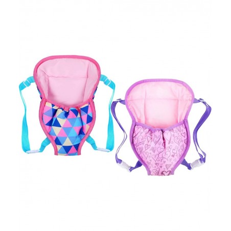 2 Pieces Baby Doll Carrier Backpacks Doll Portable Bags Doll Carrier Front Storage Bags with Straps Doll Accessories Fit for ...