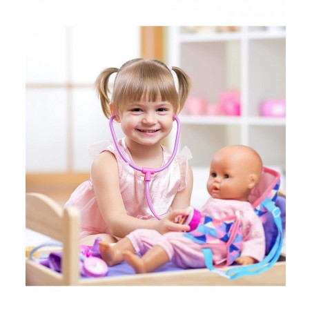 2 Pieces Baby Doll Carrier Backpacks Doll Portable Bags Doll Carrier Front Storage Bags with Straps Doll Accessories Fit for ...