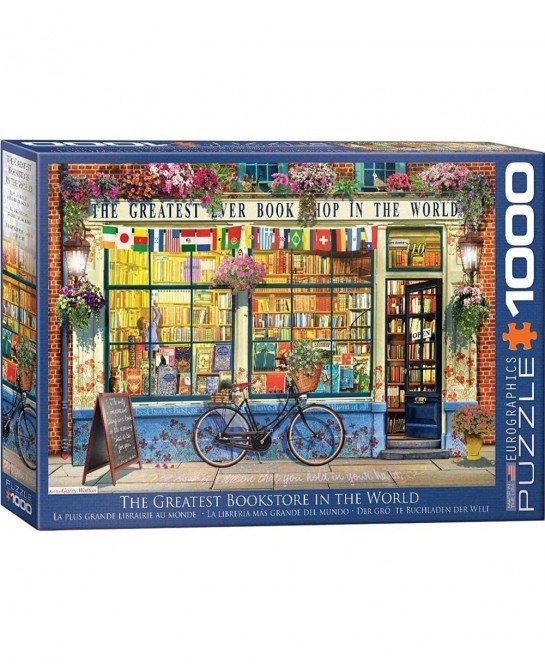 (EURHR The Greatest Bookstore in The World 1000Piece Puzzle 1000Piece Jigsaw Puzzle $31.83 Jigsaw Puzzles