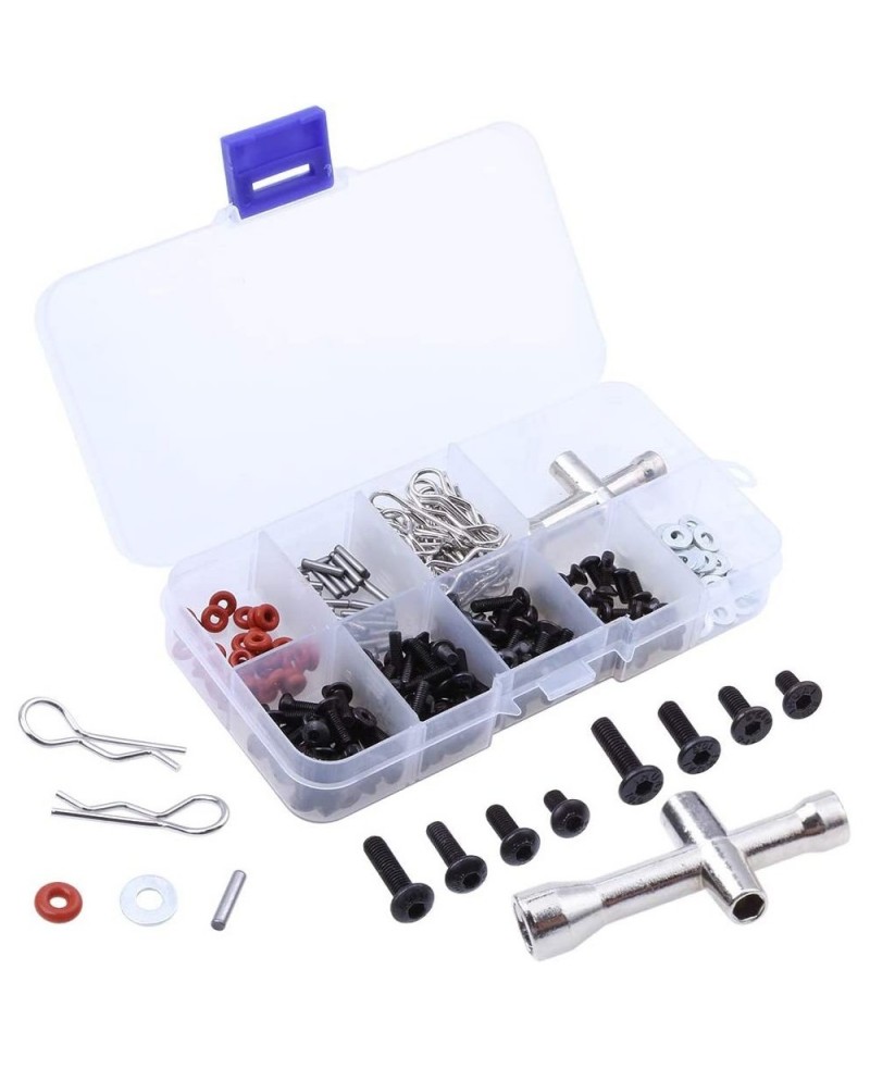 RC Screws Kit Repair Tool Box Hardware Fasteners for 1:8 1/10 RC Car Replacement (240-Pack) $22.25 Hobby Remote & App Control...